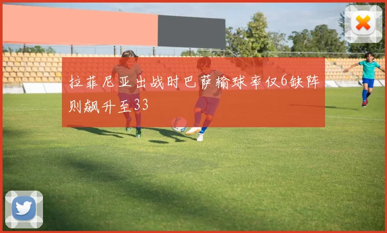 拉菲尼亚出战时巴萨输球率仅6缺阵则飙升至33